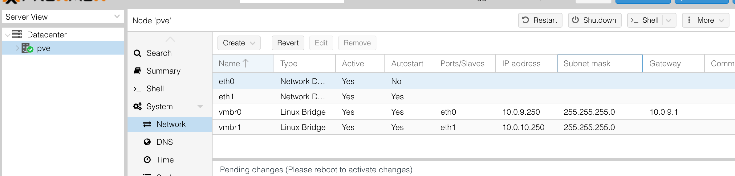 proxmox 2 placas interfaces bridge bond linux virttual Biblioteca